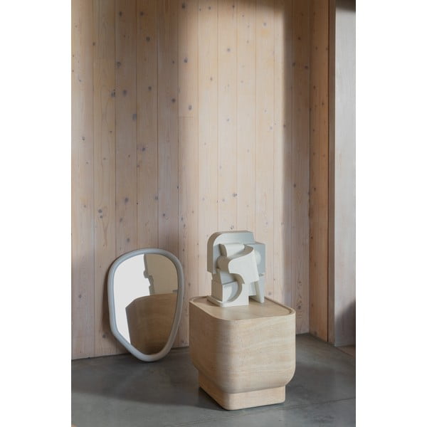 Măsuță auxiliară cu aspect de piatră ø 45 cm Noble – Zuiver-image-1