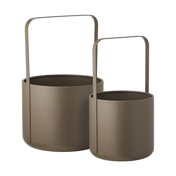 Ghivece decorative 2 buc. din metal ø 24,5 cm Tule – House Nordic