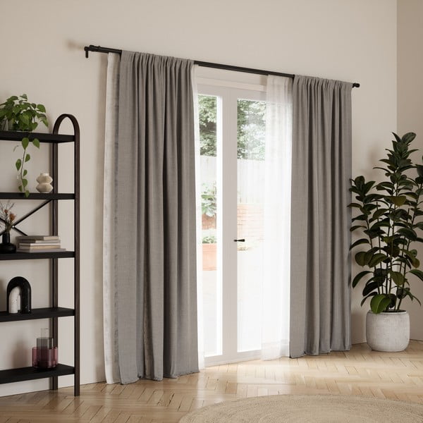 Galerie de perdea extensibilă 91-168 cm din oțel Cappa – Umbra-image-3