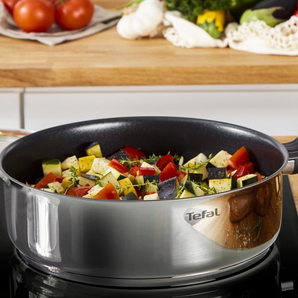 Tigaie cu capac din inox  ø 24 cm Daily Cook – Tefal-image-1