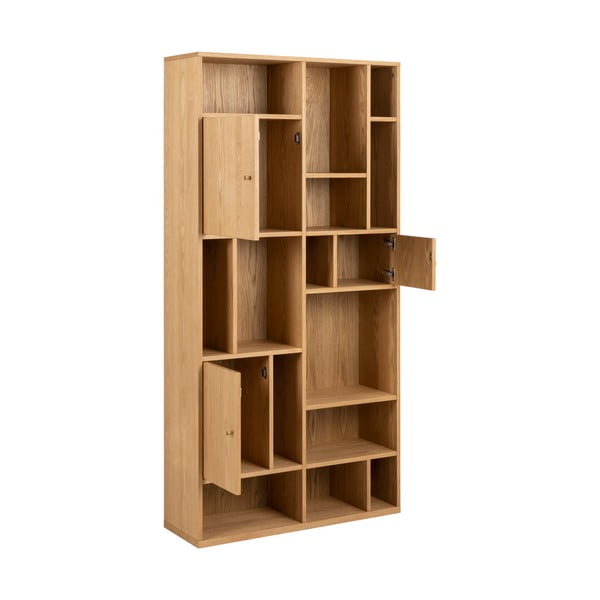 Bibliotecă în culoare naturală cu aspect de lemn de stejar 90x180 cm Rangoon – Actona-image-1