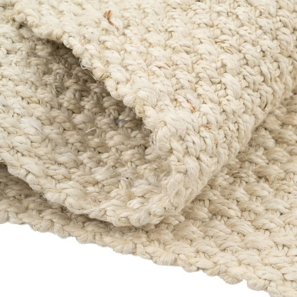 Covor tip traversă crem din iută 70x170 cm Altea – Ixia-image-3