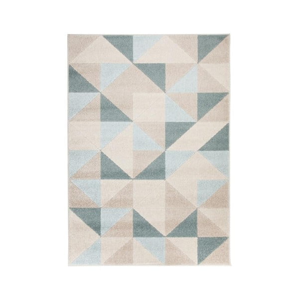 Covor Flair Rugs Urban Triangle, 100 x 150 cm, bej - albastru