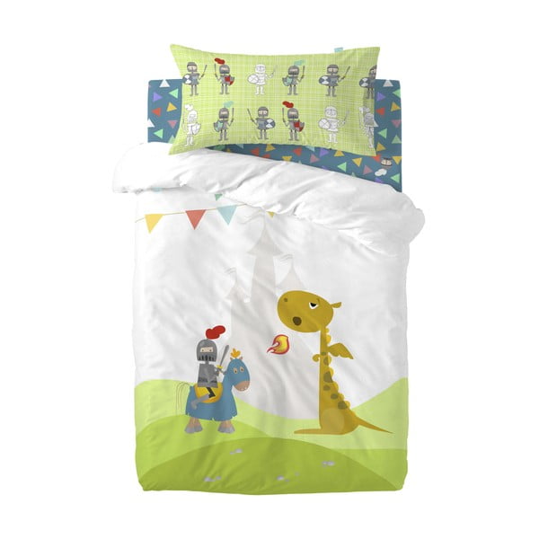 Cearceaf elastic din bumbac Mr. Fox Knight, 70 x 140 cm-image-2