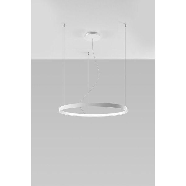 Lustră Sollux Ganica, ø 80 cm, alb-image-1