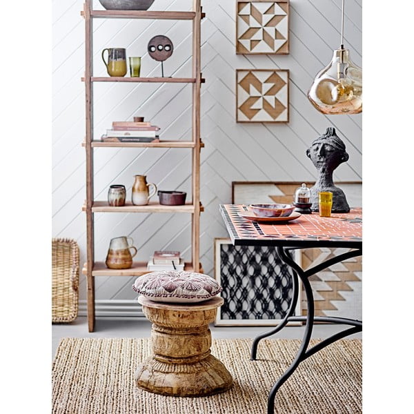 Lustră maro cu abajur din sticlă ø 30 cm Azizi – Bloomingville-image-1