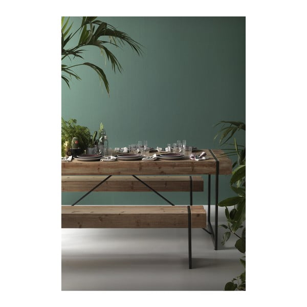 Masă cu picioare metalice Geese Robust, 200 x 90 cm-image-1