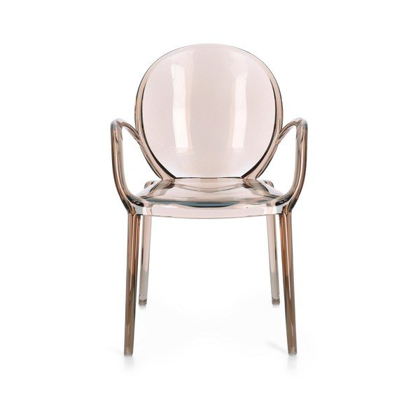 Scaun de grădină maro deschis din plastic Camilla – Bizzotto-image-2