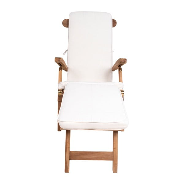 Pernă din bumbac pentru șezlong de grădină House Nordic Arrecife, alb-image-3