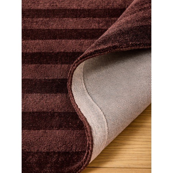 Covor burgundy țesut manual din fibre reciclate 160x230 cm Connor – MADE-image-4