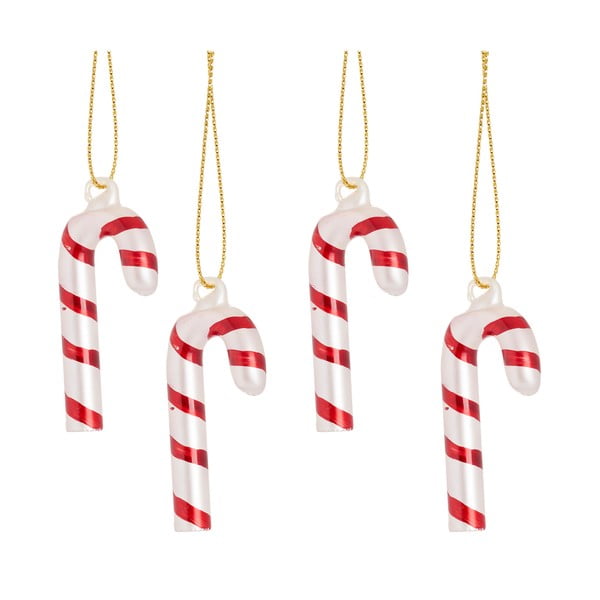 Ornamente de Crăciun 4 buc. din sticlă Candy Cane – Sass & Belle