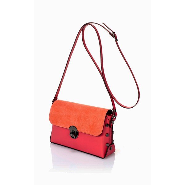 Geantă din piele Giulia Massari Gigi, portocaliu-image-3