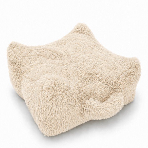 Fotoliu puf pentru copii bej Mammoth – Meowbaby