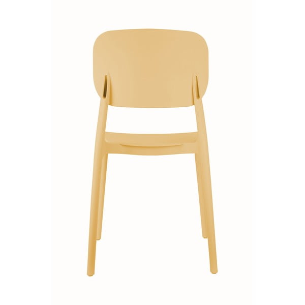 Scaun de dining galben din plastic Cheer – Leitmotiv-image-2