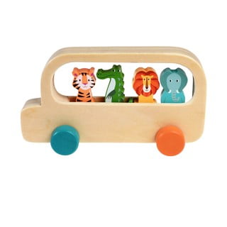 Jucărie autobuz din lemn Colourful Creatures - Rex London