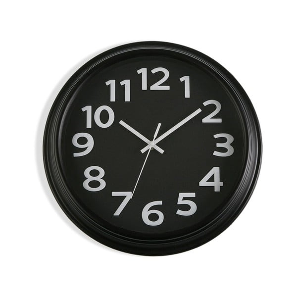 Ceas de perete Versa In Time, ⌀ 32,7 cm, negru