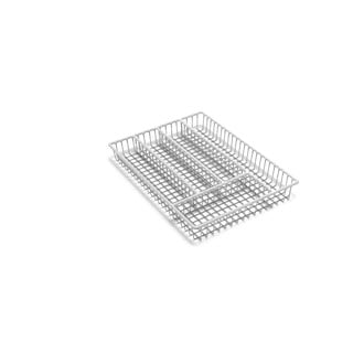 Suport din inox pentru tacâmuri Addis Wire, 36,5 cm, alb