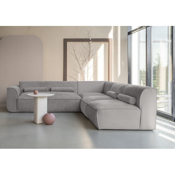 Colțar gri deschis (cu colț pe partea dreaptă) Flex Felix – Miuform-image-1