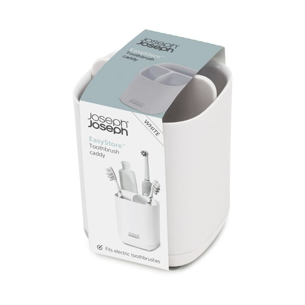 Suport pentru periuță de dinți Joseph Joseph EasyStore, alb-image-4