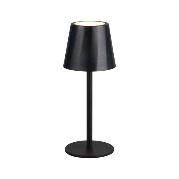 Veioză negru-mat LED cu abajur din metal (înălțime 21 cm) Diaz – Trio-image-2