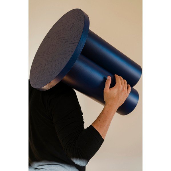 Scaun tip taburet albastru Oly – noo.ma-image-4