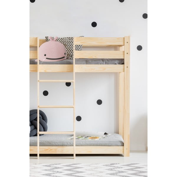 Pat supraetajat din lemn de pin 90x190 cm CLP - Adeko-image-2