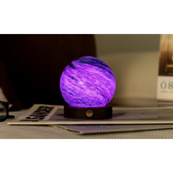 Decorațiune luminoasă maro închis/în culoare naturală închisă cu USB ø 8 cm Stellar Ocean – Gingko-image-3
