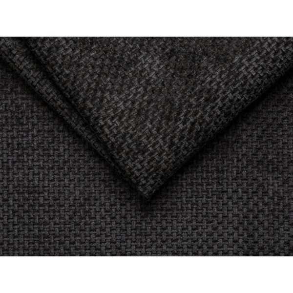 Pat matrimonial negru tapițat fără tăblie 140x200 cm Whale – Micadoni -image-3