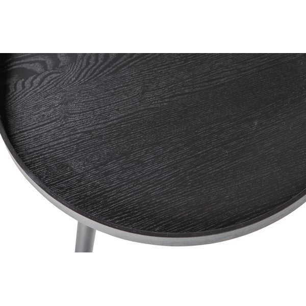 Masă de cafea WOOOD Mesa, Ø 60 cm, negru-image-3