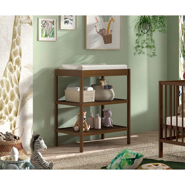 Masă de înfășat maro din lemn de fag Dino – Vipack-image-1