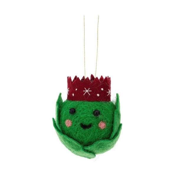 Ornament de Crăciun din material textil Brussel Sprout – Sass & Belle