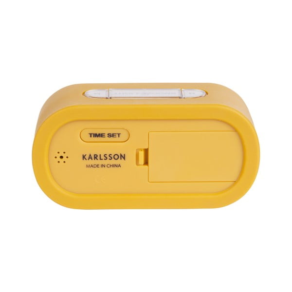 Ceas cauciucat cu alarmă Karlsson Gummy, galben-image-2