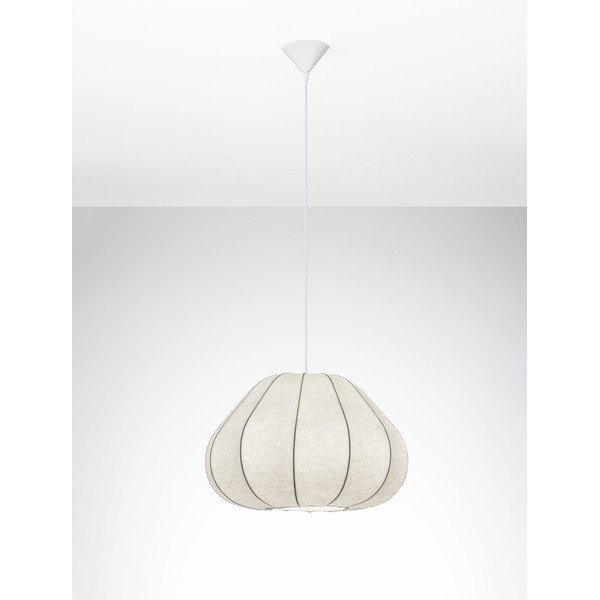 Lustră alb mat din material textil ø 50 cm Bora – Nova Luce-image-4