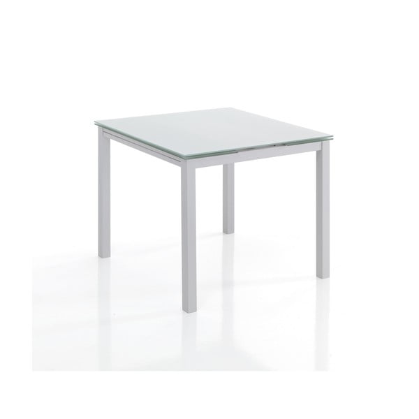 Masă de dining extensibilă cu blat din sticlă 90x90 cm New Daily – Tomasucci