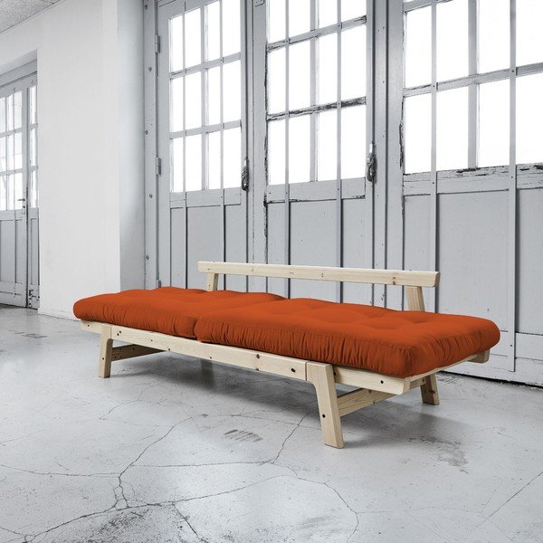 Canapea extensibilă Karup Step Natural/Orange-image-3