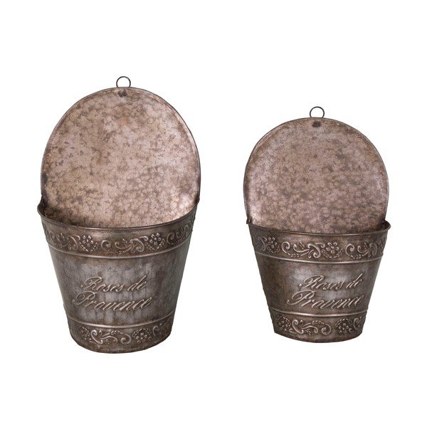 Set 2 ghivece de agățat Antic Line Roses de Provence