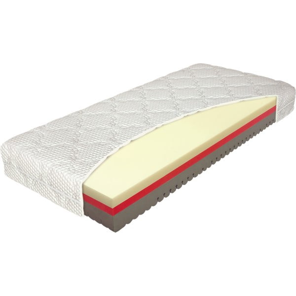 Saltea cu două fețe din spumă tare/medie 80x200 cm Comfort - Materasso-image-1