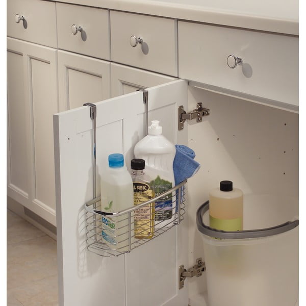 Coșuleț metalic pentru ușă iDesign Axis Basket-image-1