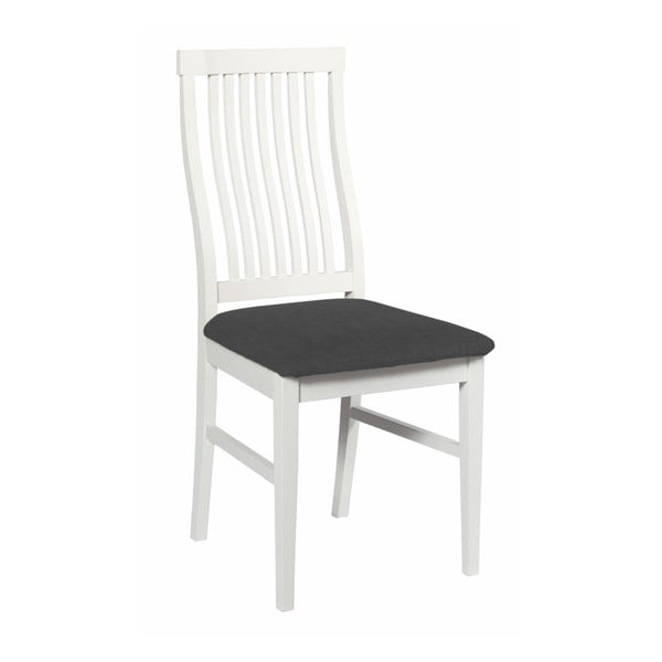Set 2 scaune cu șezut gri  Folke Kansas, alb