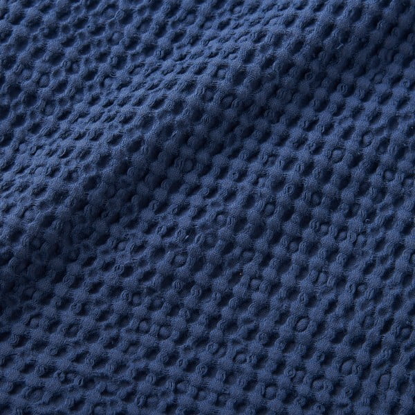 Pătură albastru-închis din bumbac 150x200 cm Jaipur Chunky Waffle – Pineapple Elephant-image-3