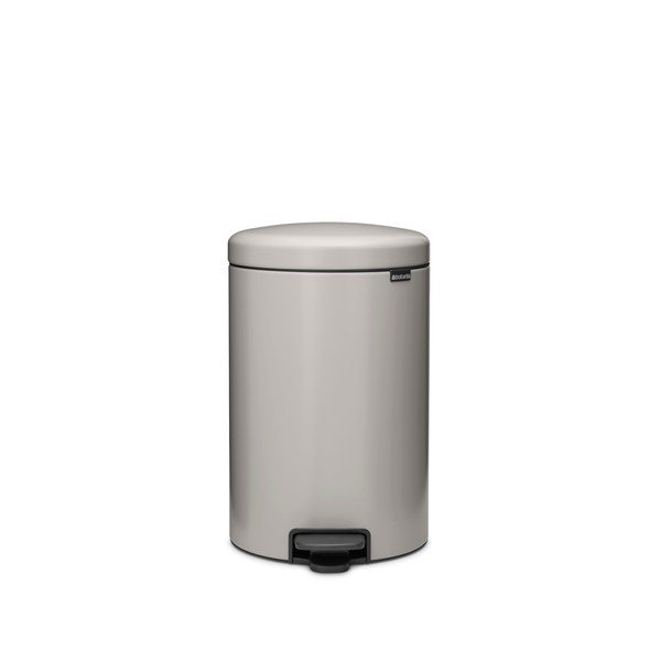 Coș de gunoi gri deschis cu pedală din oțel 20 l NewIcon – Brabantia