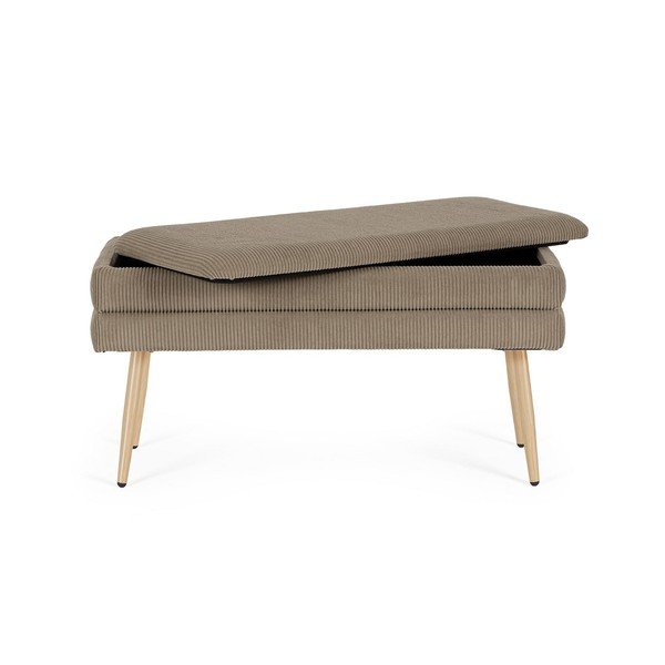Bancă taupe capitonată Olga – Bizzotto-image-3