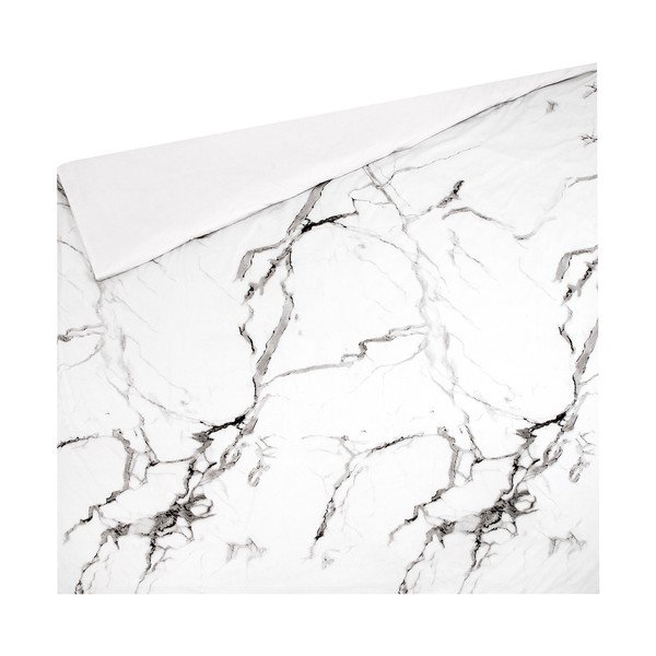 Lenjerie de pat din bumbac percale Westwing Collection, 200 x 200 cm, alb-image-2