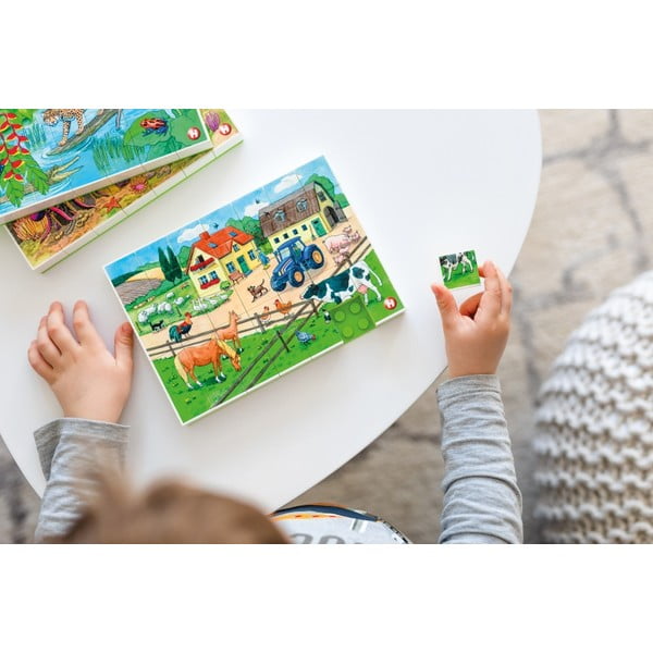 Puzzle pentru copii Viața la Fermă Hubelino-image-1