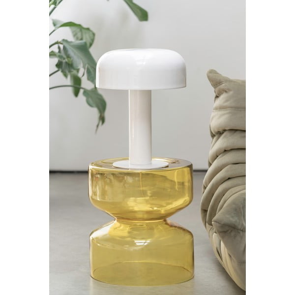 Măsuță auxiliară rotundă din sticlă ø 35 cm Doble  – Leitmotiv-image-1