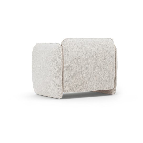 Fotoliu crem cu tapițerie din chenille Georgia – Micadoni -image-3