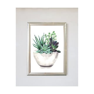 Poster 20x30 cm Green Leaf Vase - Piacenza Art