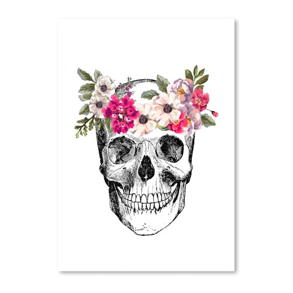 Poster Americanflat Skull, 30 x 42 cm