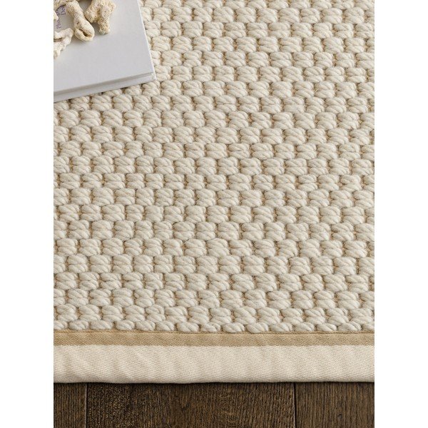 Covor crem reversibil, țesut manual din amestesc de lână 160x240 cm Korra Double Loop – Asiatic Carpets-image-2