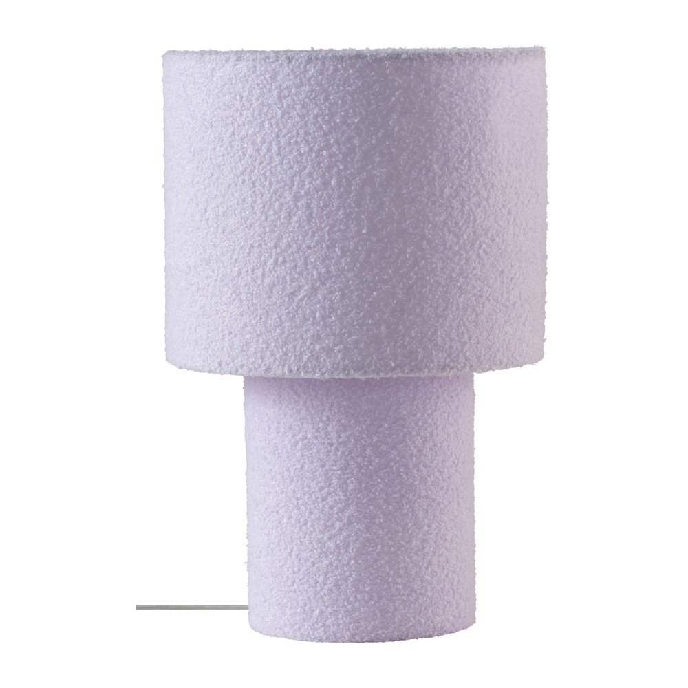 Veioză mov lavandă din material textil (înălțime 44 cm) Aubra – Jotex